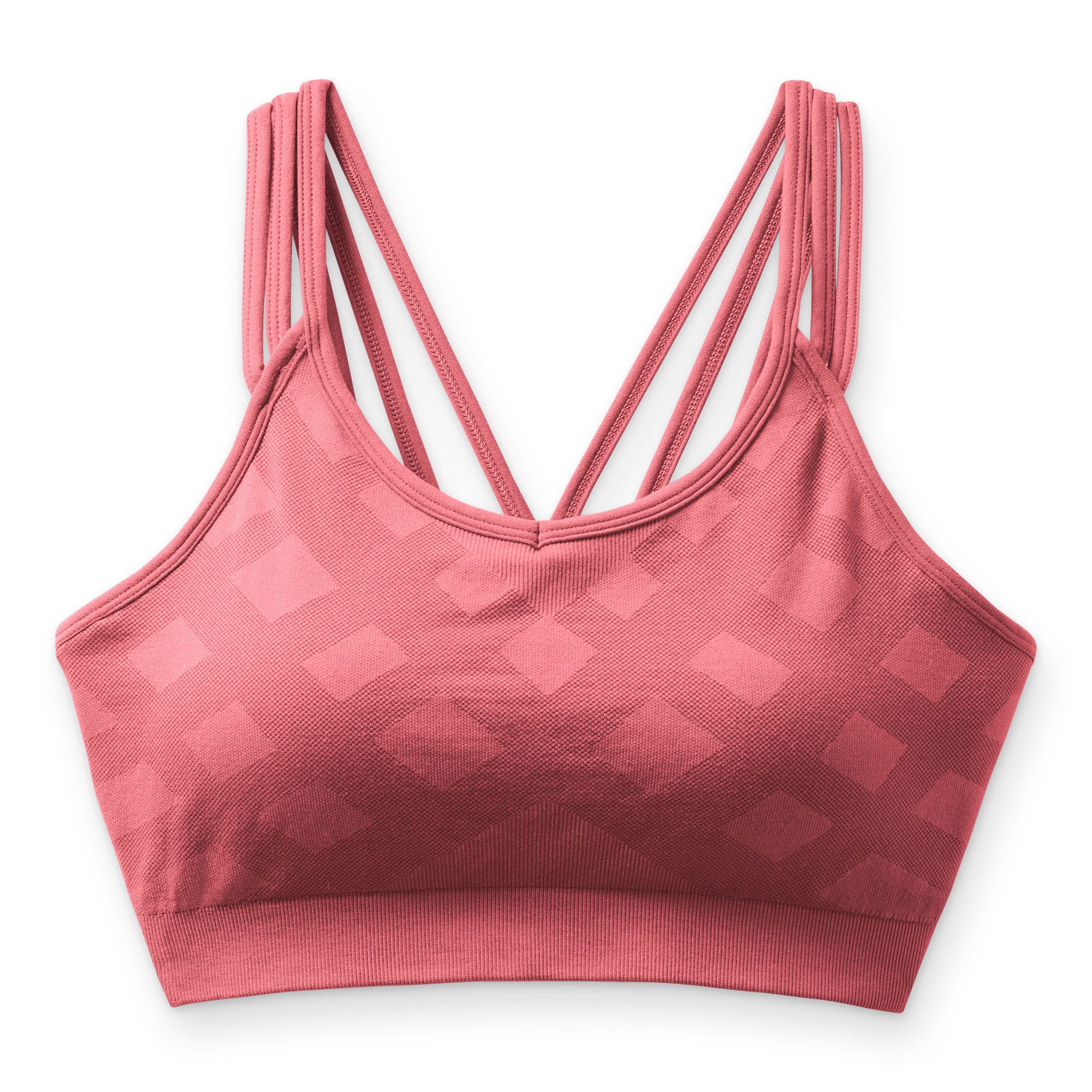 HEVIRGO Student Girl Ultra-Thin Solid Color Push Up Bra Seamless Underwear  Bralette,Pink 34B 