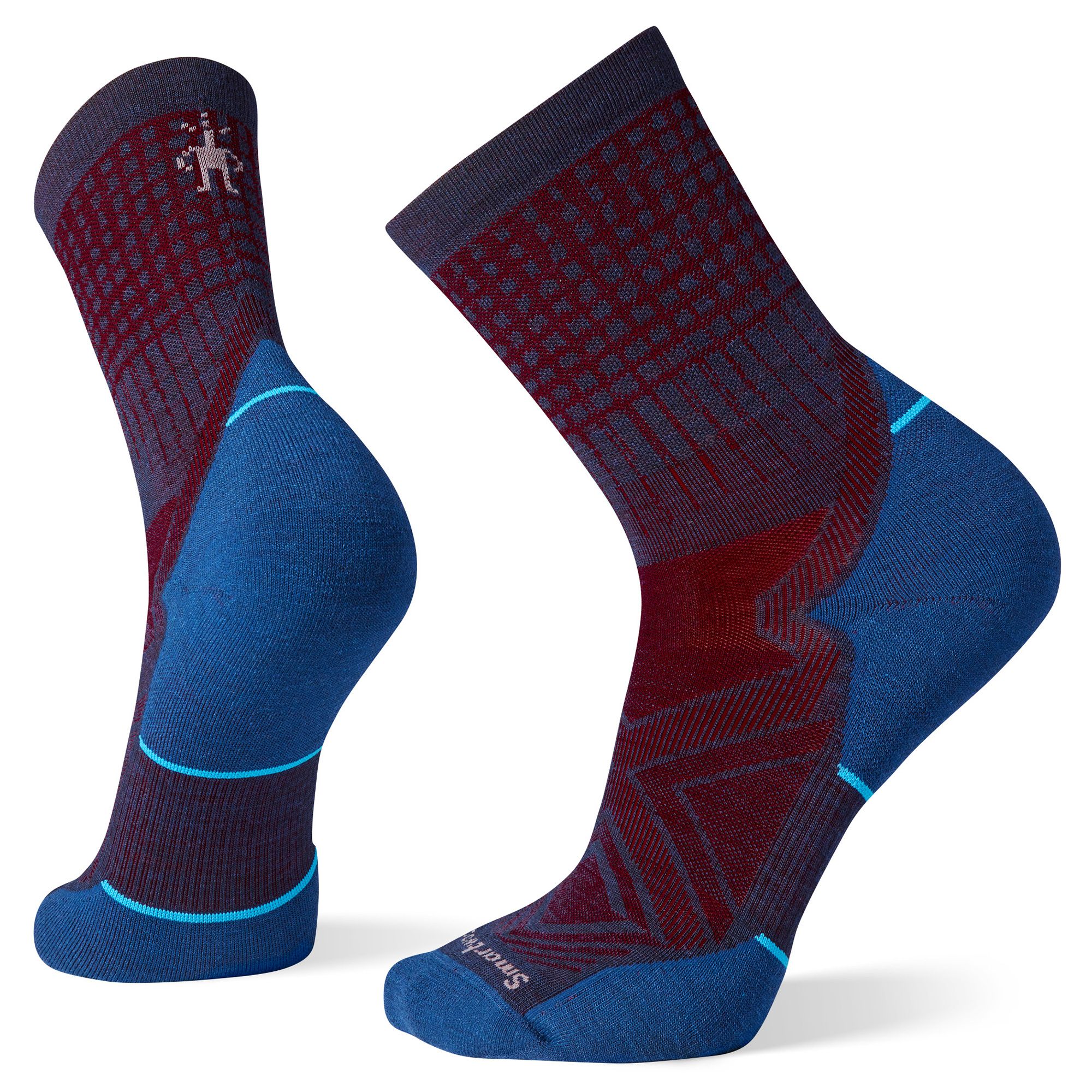 Run Targeted Cushion Pattern Mid Crew Socks| Smartwool® | Smartwool Canada