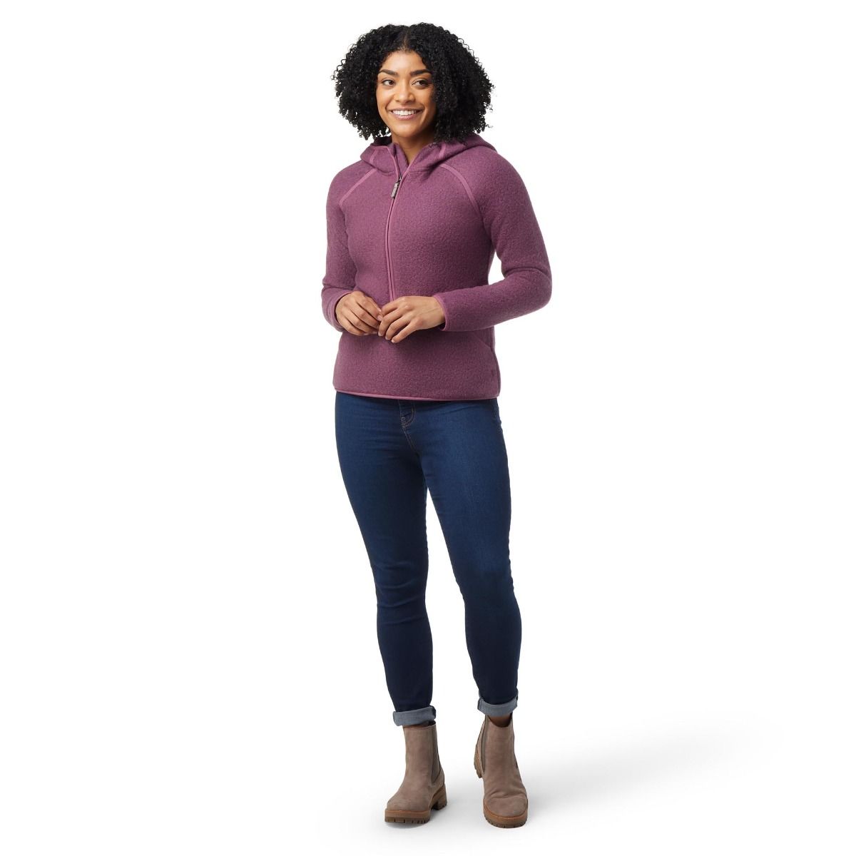 Buy Free People Hit The Trails Fleece Jacket - Mauve Swoon At 34