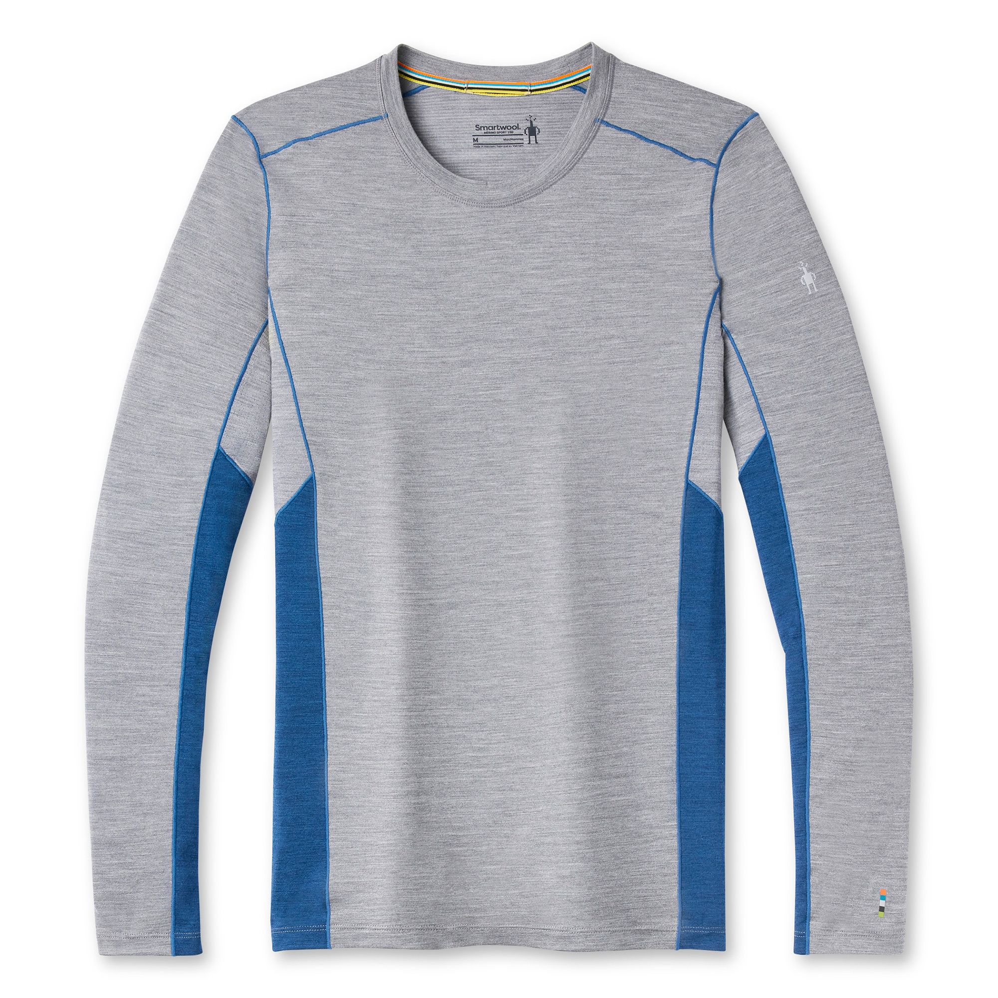 ICEBREAKER Bodyfit 150 100% Merino Wool Long Sleeve Shirt Mens Large Blue