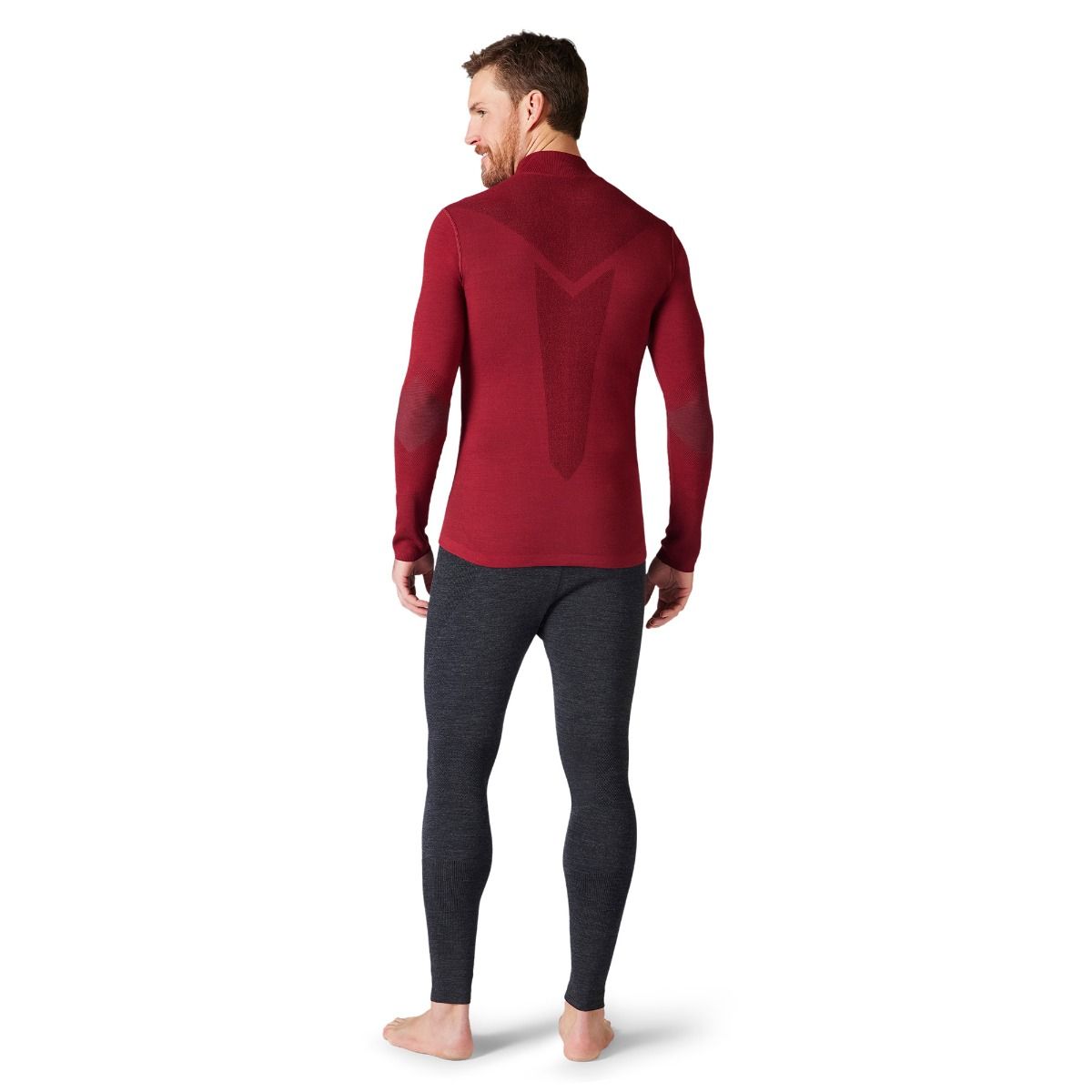 Point6 – Men's Base Layer Long Sleeve Mid 1/4 Zip Top – Merino Wool – Tan