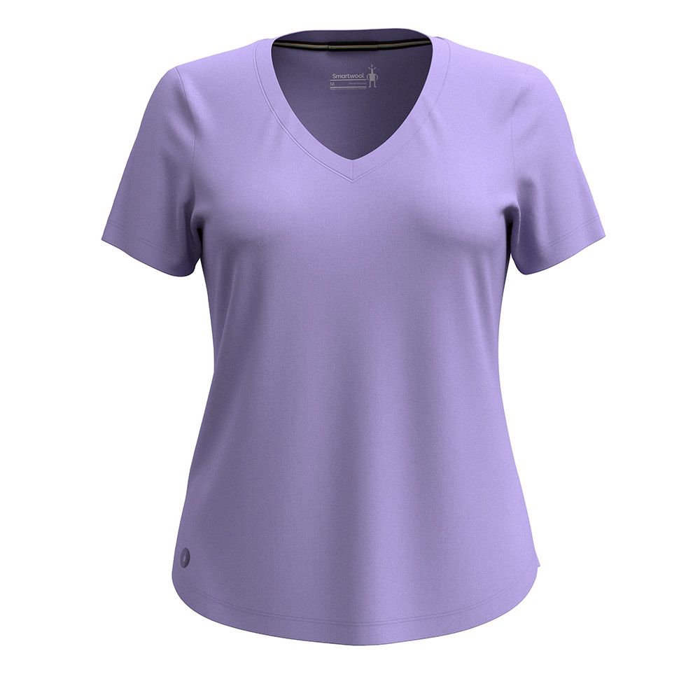 bebe Sport Women's Classic Big B V-Neck Logo Short Sleeve T Shirt,  Hibiscus, Large : : Fashion