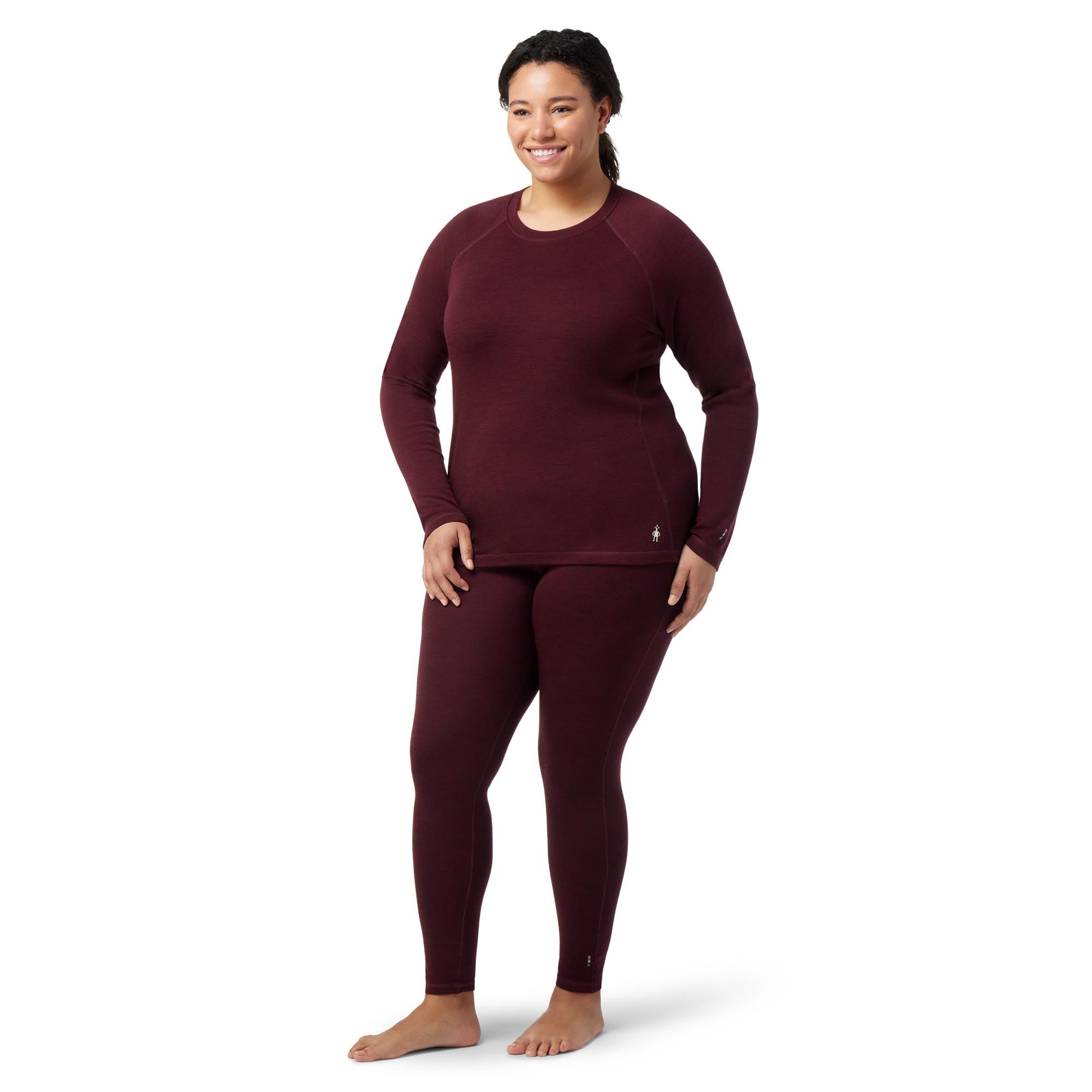 Women's Merino Wool Pants - Base Layer Cherry Red | Bottom | Underwear |  Thermal Leggings | Midweight 