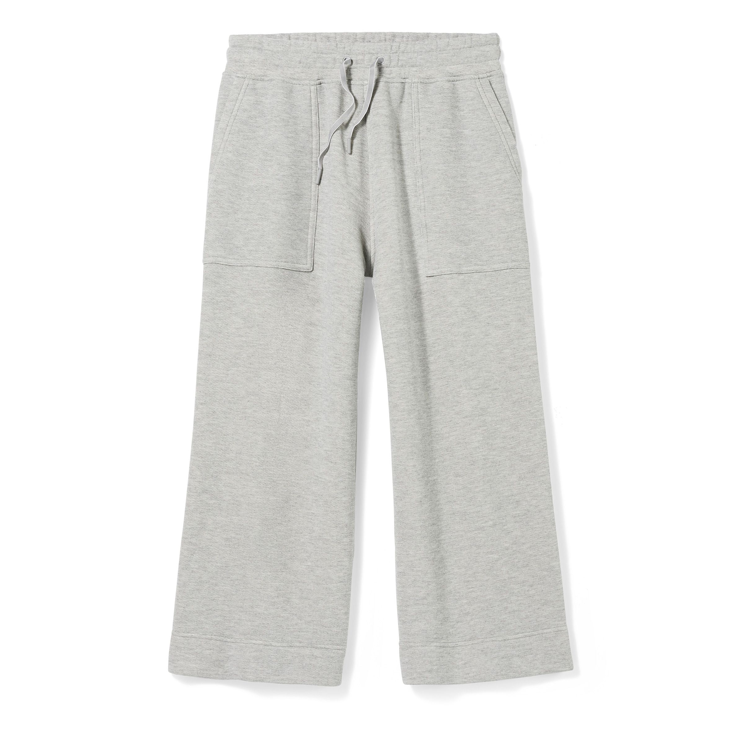 Grey Crop Length Unlined Pants.