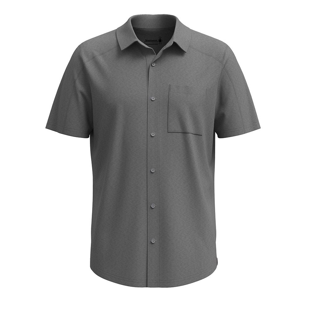 Orvis Men's Gray Spread Collar Regular Fit Short Sleeve Button-Up Shir –  Shop Thrift World