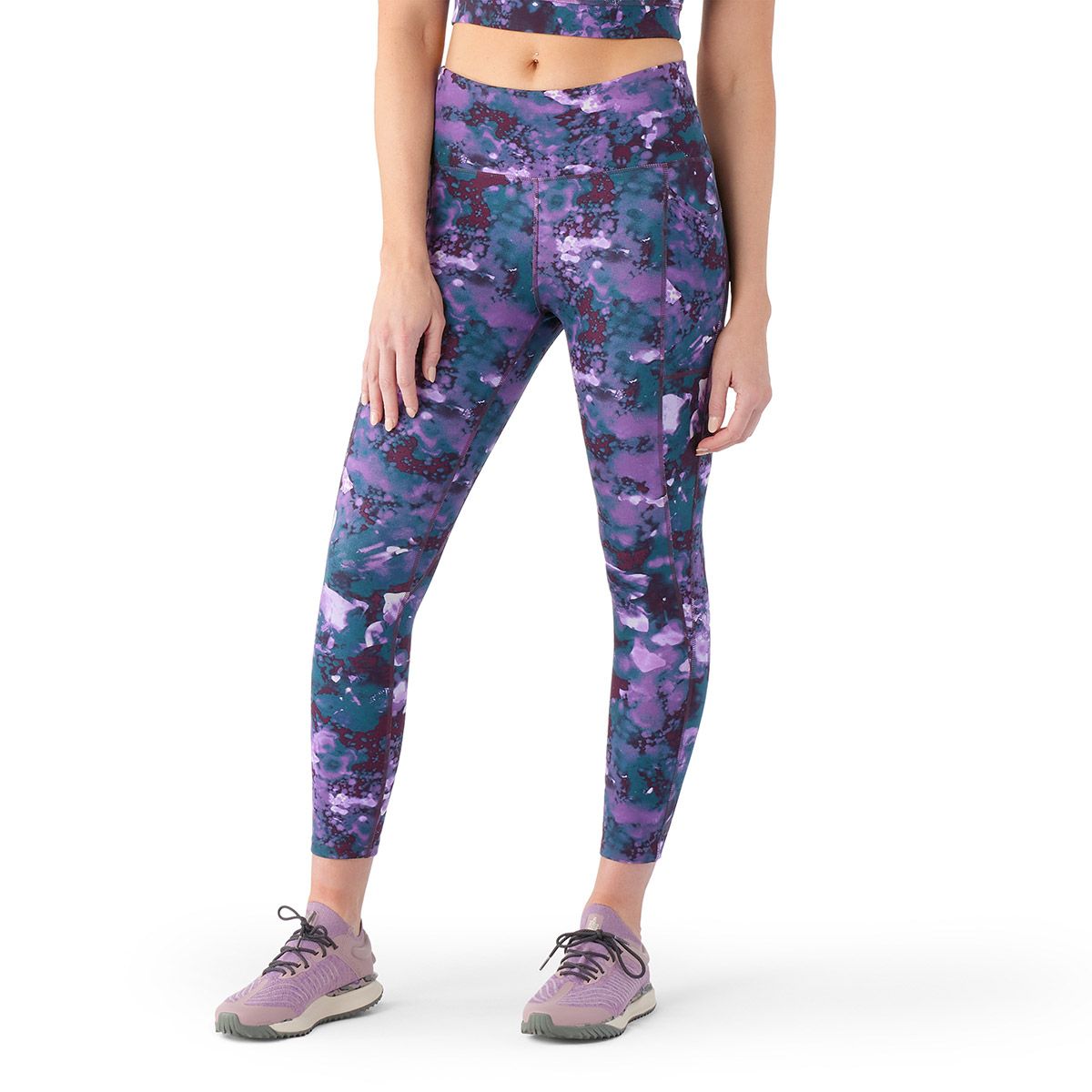 popfit, Pants & Jumpsuits, Popfit Purple Camo Stella Crop Leggings Size  3xl Euc 793