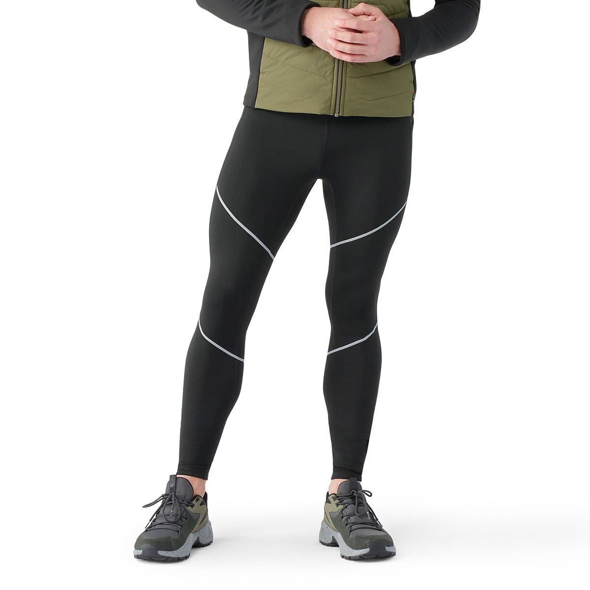 Men High Stretch Thermal Lined Sports Tights