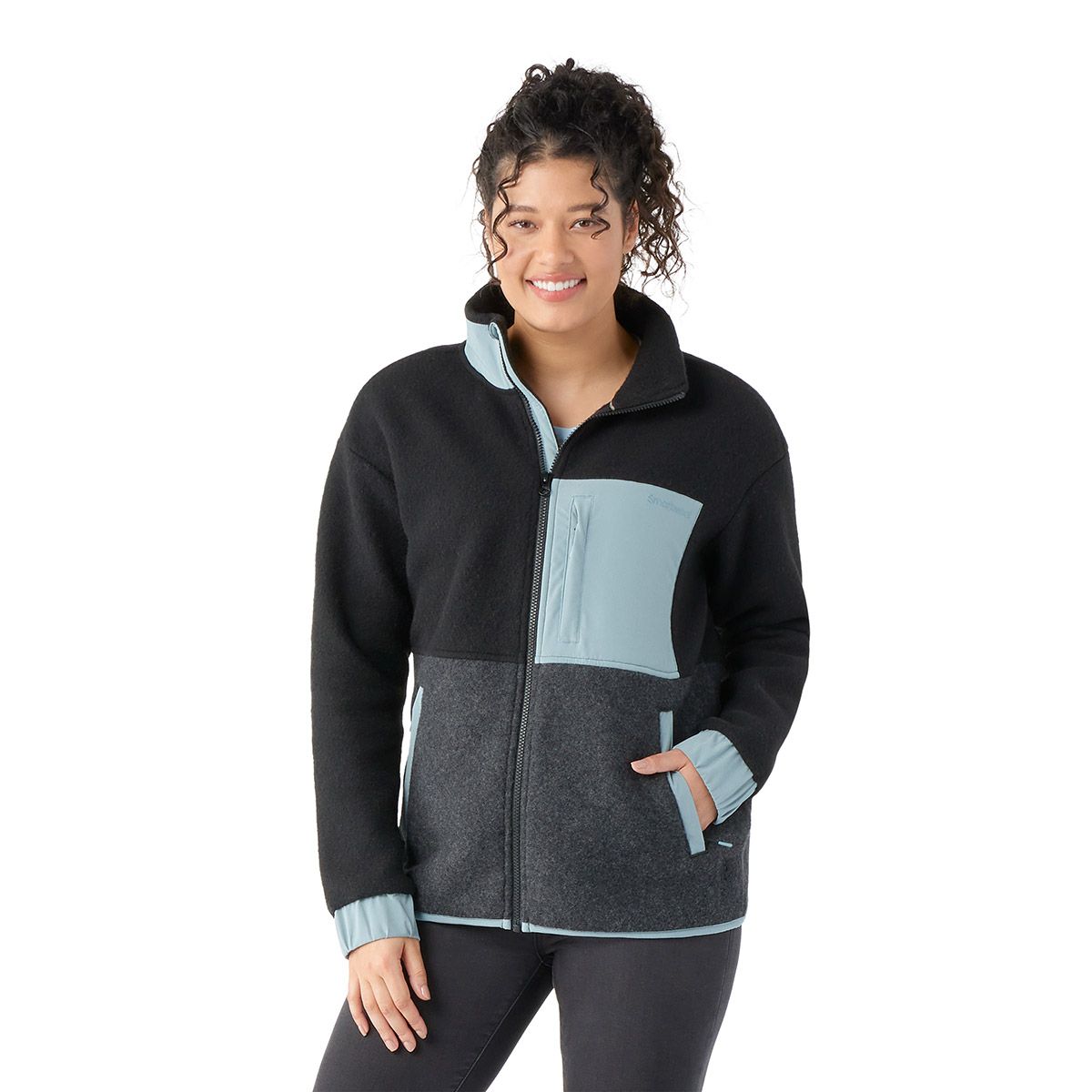 Smartwool Women's Hudson Trail Merino Wool Fleece Full Zip Pullover  (Regular Fit), Light Jade, X-Small at  Women's Coats Shop