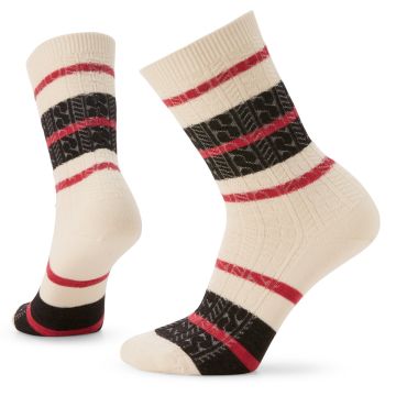 Women's Everyday Striped Cable Crew Socks