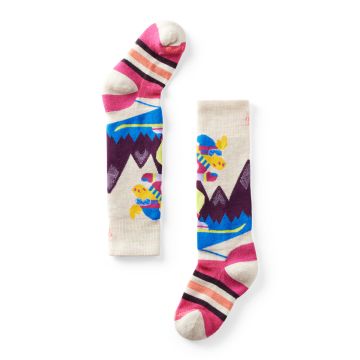 Kids' Wintersport Full Cushion Mountain Moose Pattern OTC Socks