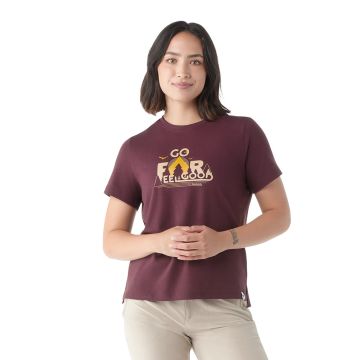 T-shirt à imprimé Go Far. Feel Good. pour femmes