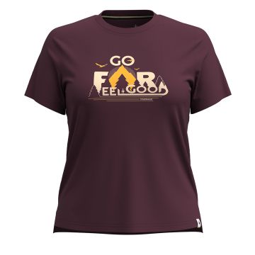 T-shirt à imprimé Go Far. Feel Good. pour femmes