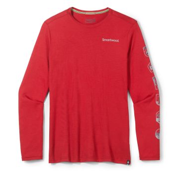 Men's Patches Long Sleeve Graphic Tee