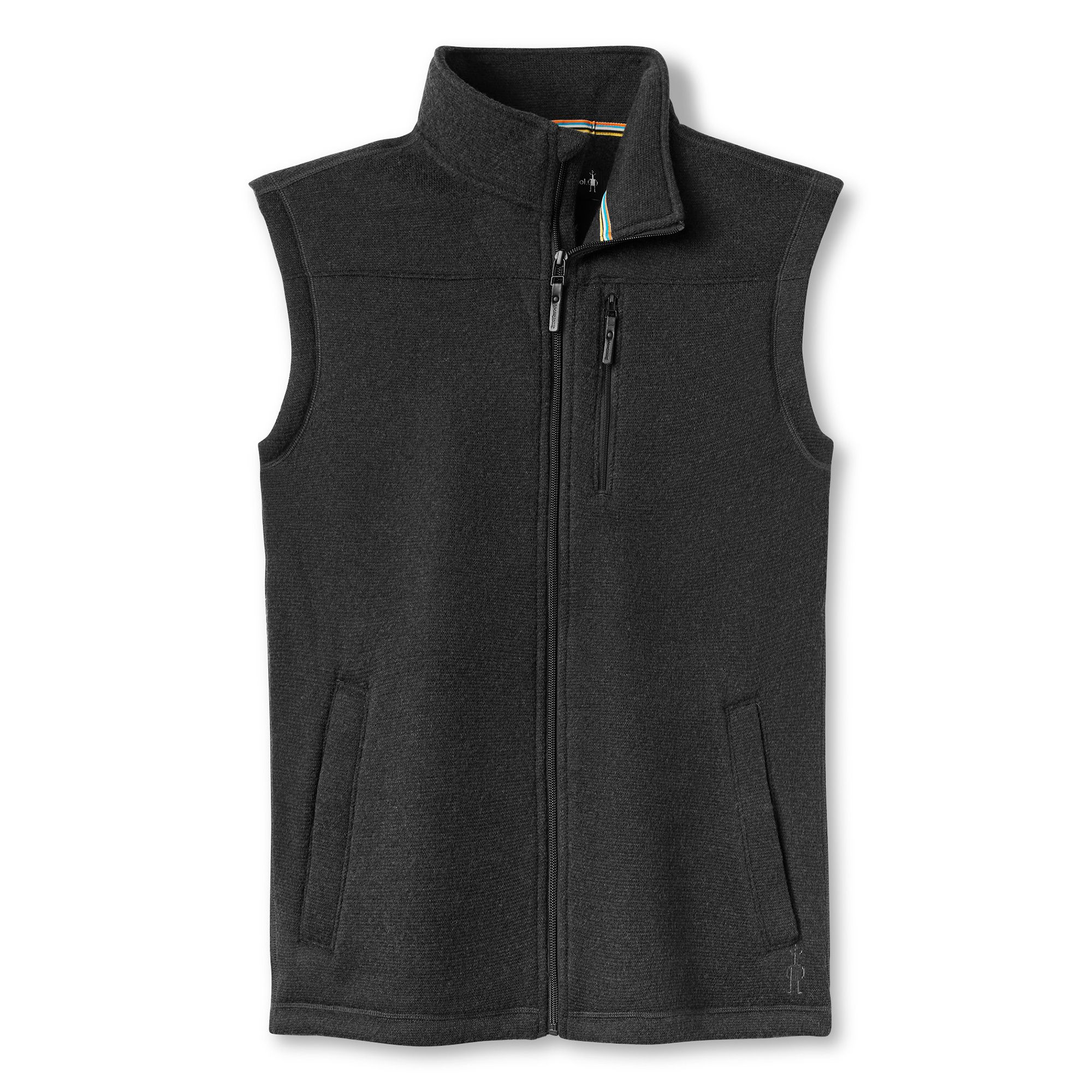 Men's Hudson Trail Fleece Vest in Dark Charcoal | Smartwool Canada