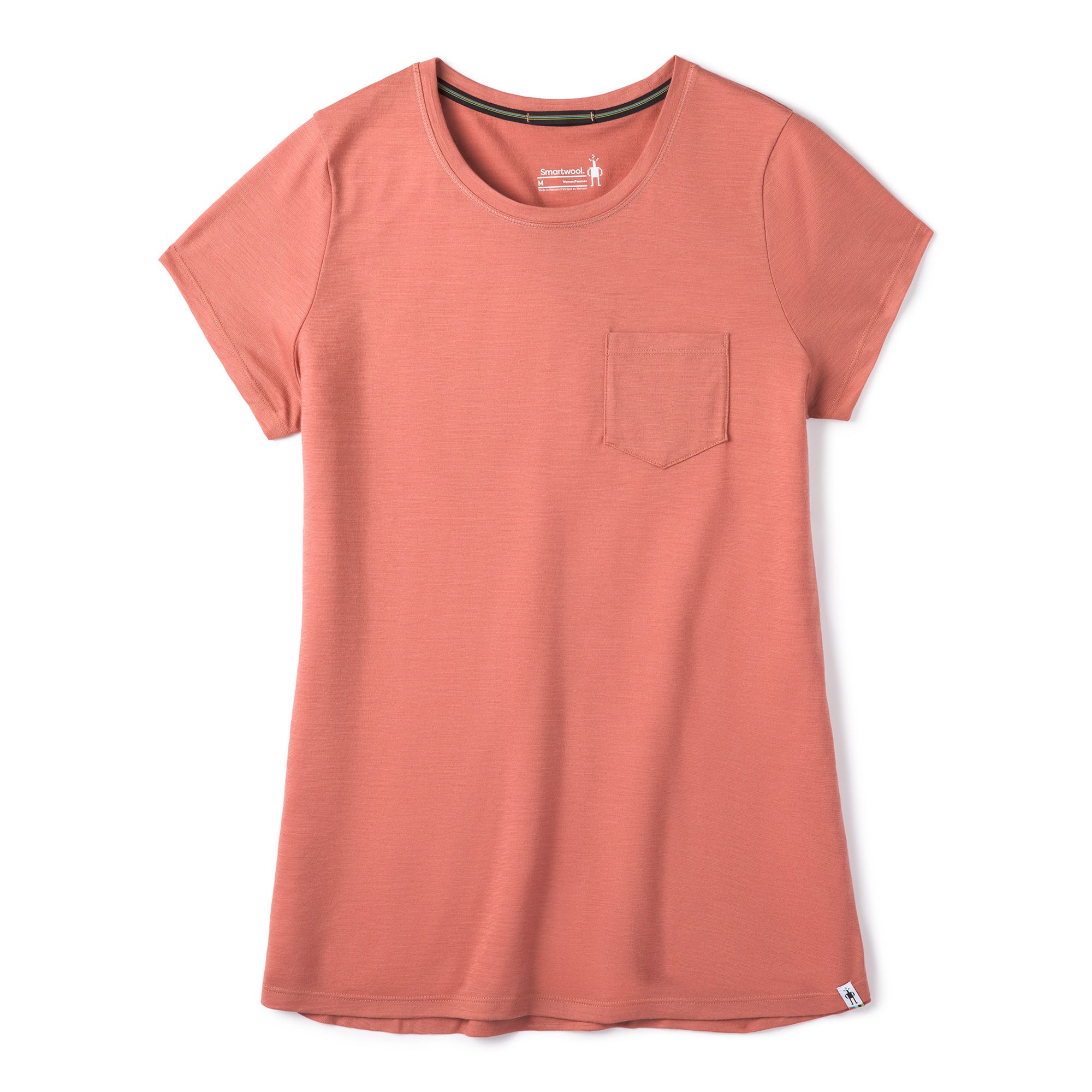 T-shirt à poche Merino Sport 150 pour femmes