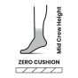 Mi-chaussette matelassée Run Zero Cushion à motifs