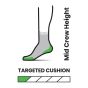 Mi-chaussette matelassée Run Targeted Cushion à motifs