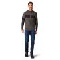 Men's Ripple Ridge Stripe Half Zip Sweater