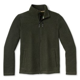 Men's Hudson Trail Fleece Full Zip Jacket in Dark Sage | Smartwool Canada