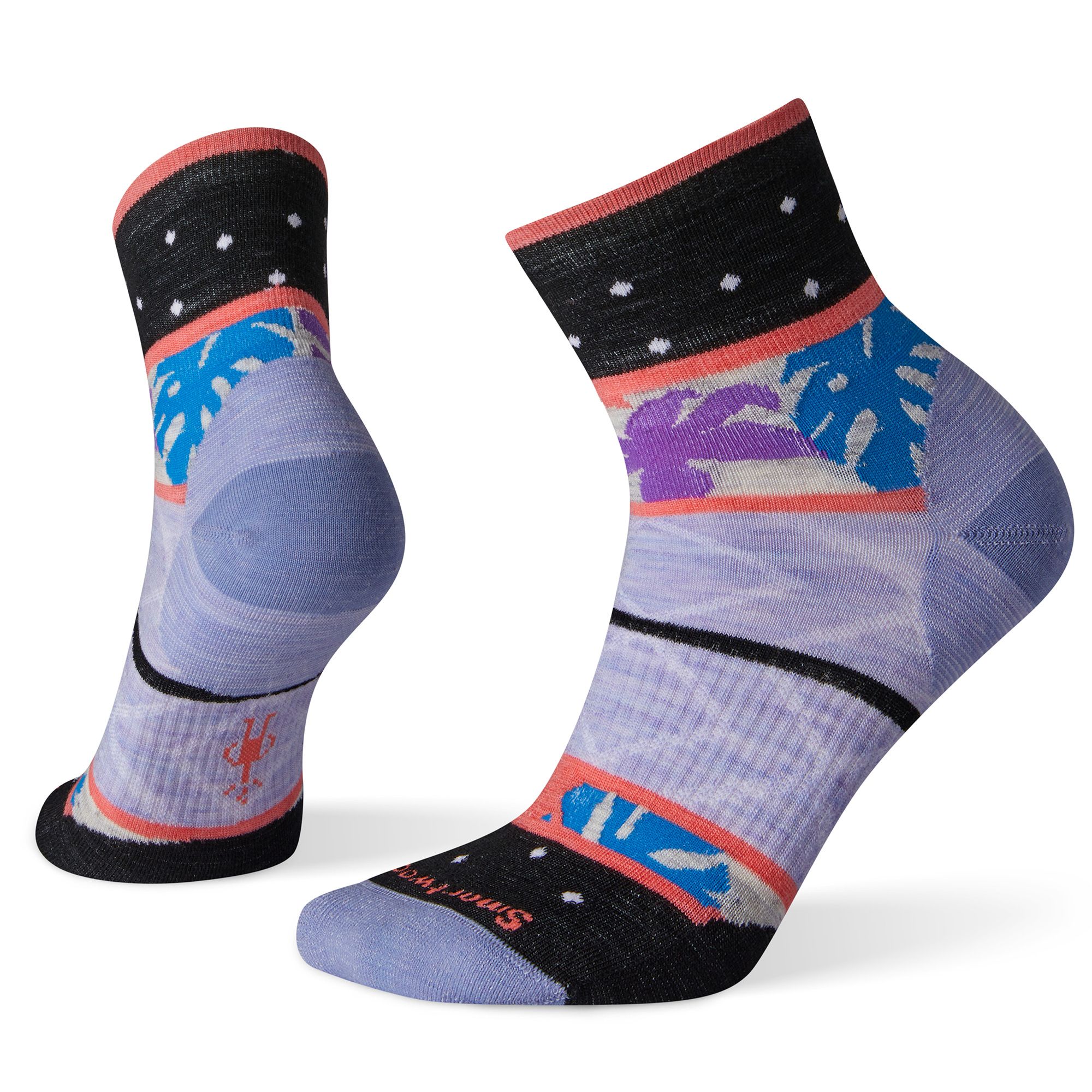 Women's Floral Dot Mini Boot Sock Socks